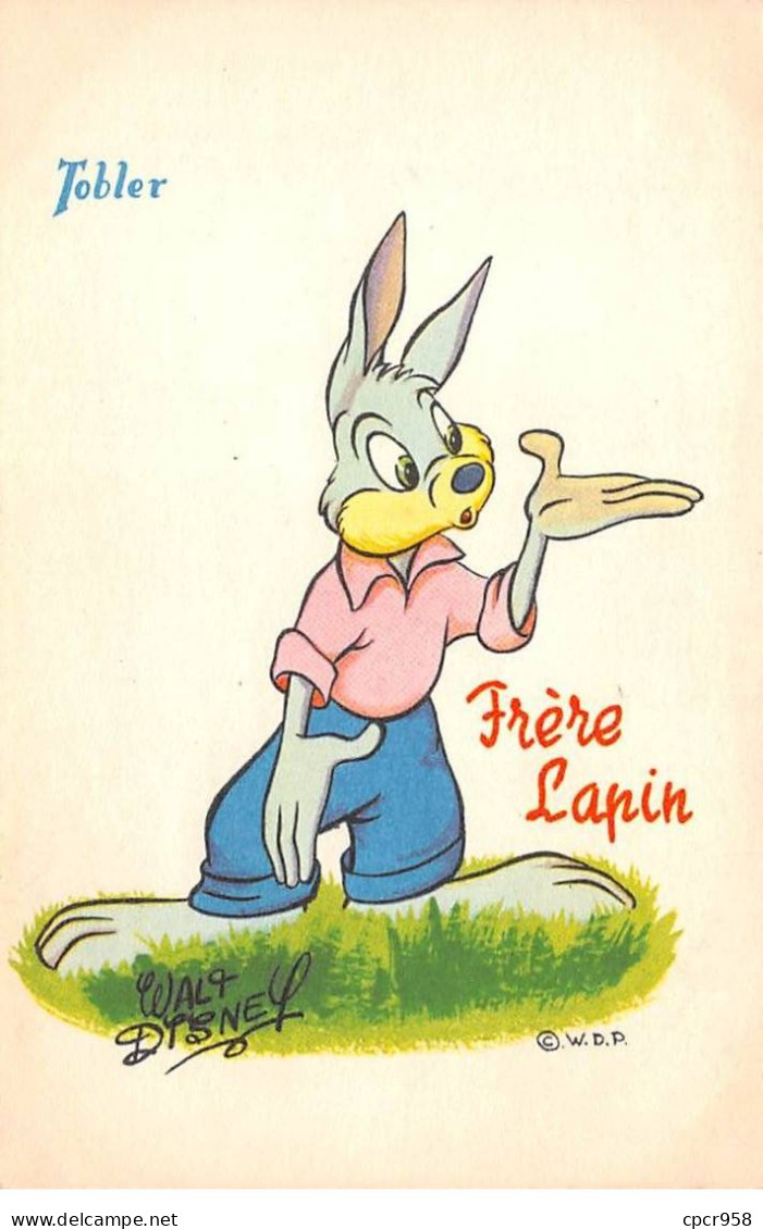 Disney - N°90897 - Frère Lapin - W.D.A. - Carte Publicitaire Chocolat Tobler - Disneyland