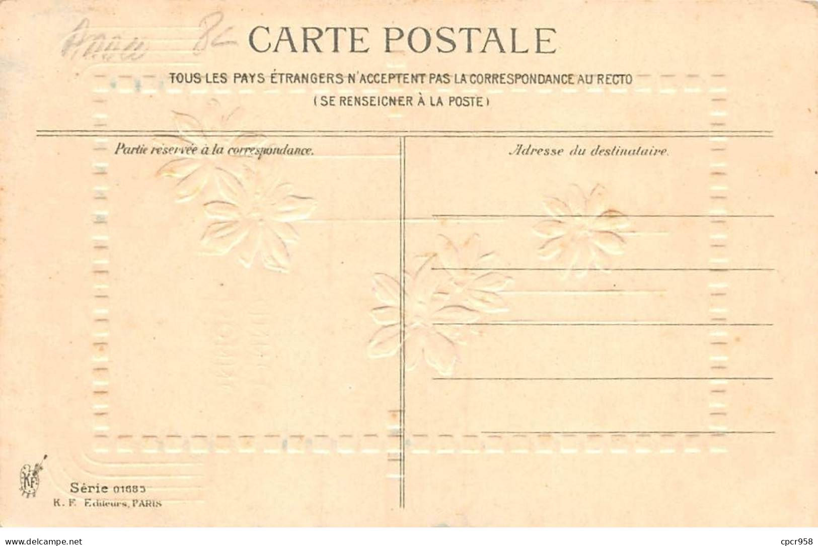 Nouvel An - N°90872 - Bonne Année - Fleurs - Carte Gaufrée - Nouvel An