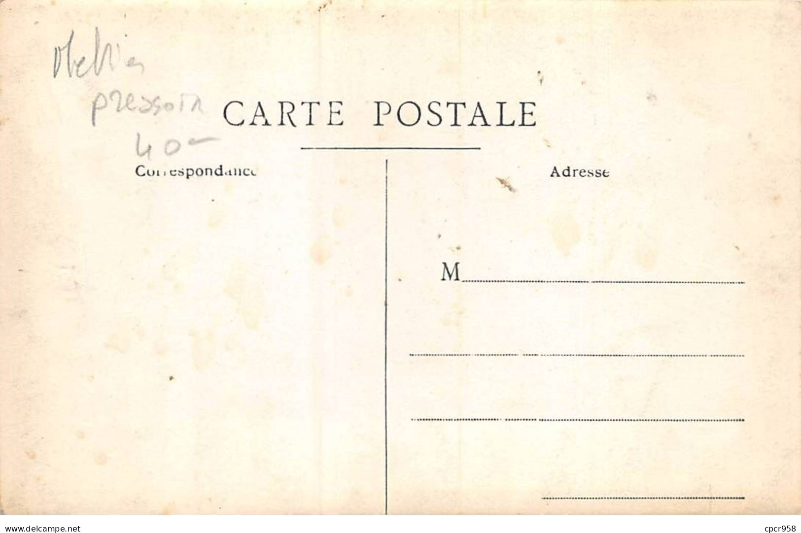 Métier - N°90809 - Homme Près D'un Petit Pressoir - Carte Photo - Artisanat