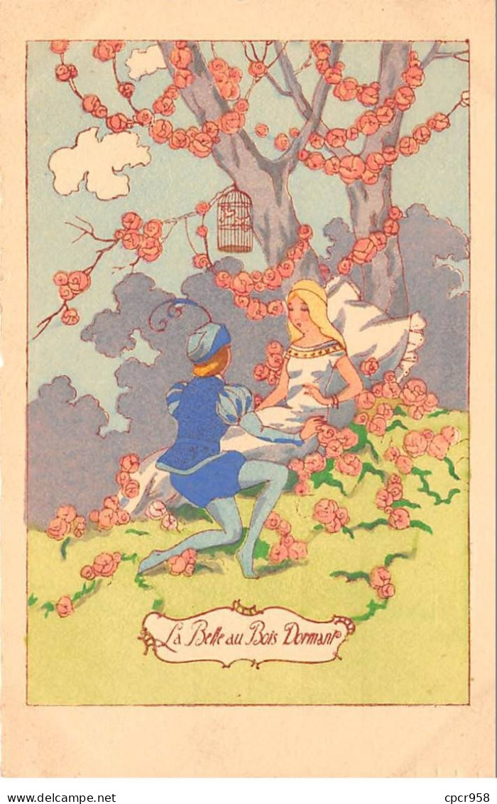 Disney - N°90703 - La Belle Au Bois Dormant - Le Prince Charmant Près De La Princesse Aurore - Disneyland