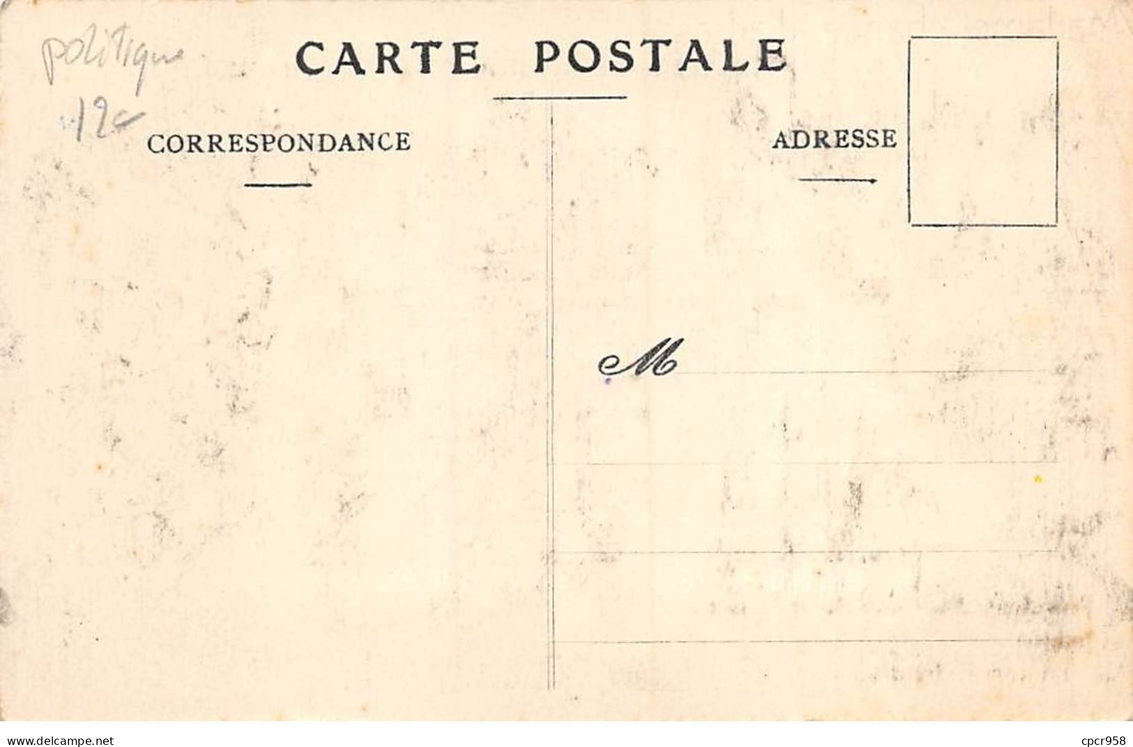 Politique - N°90705 - Fercham - Madame Change D'adresse - Un Pot Sur Le Revenu De Mamers - Sátiras