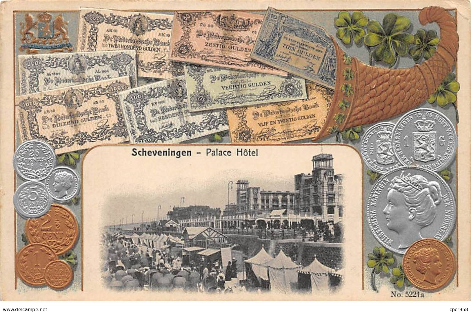 Pays-Bas - N°90658 - SCHEVENINGEN - Palace Hôtel - Billets Et Pièces - Carte Gaufrée - Scheveningen