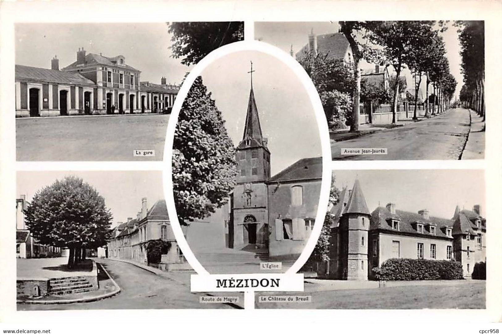 14. San67933. Mézidon. Gare. Route De Magny. Avenue Jean Jaures. Chateau Du Breuil. N°. Edition Gaby. Cpsm 9X14 Cm. - Andere & Zonder Classificatie