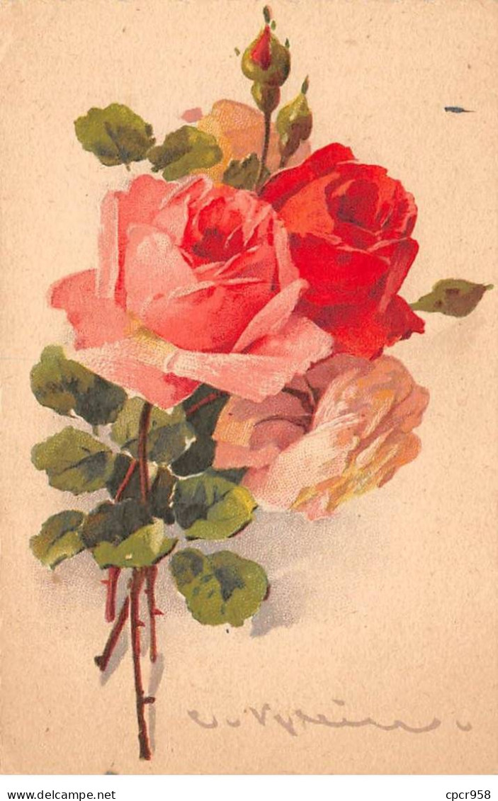 Illustrateur - N°91709 - C. Klein - Bouquet De Roses - Klein, Catharina