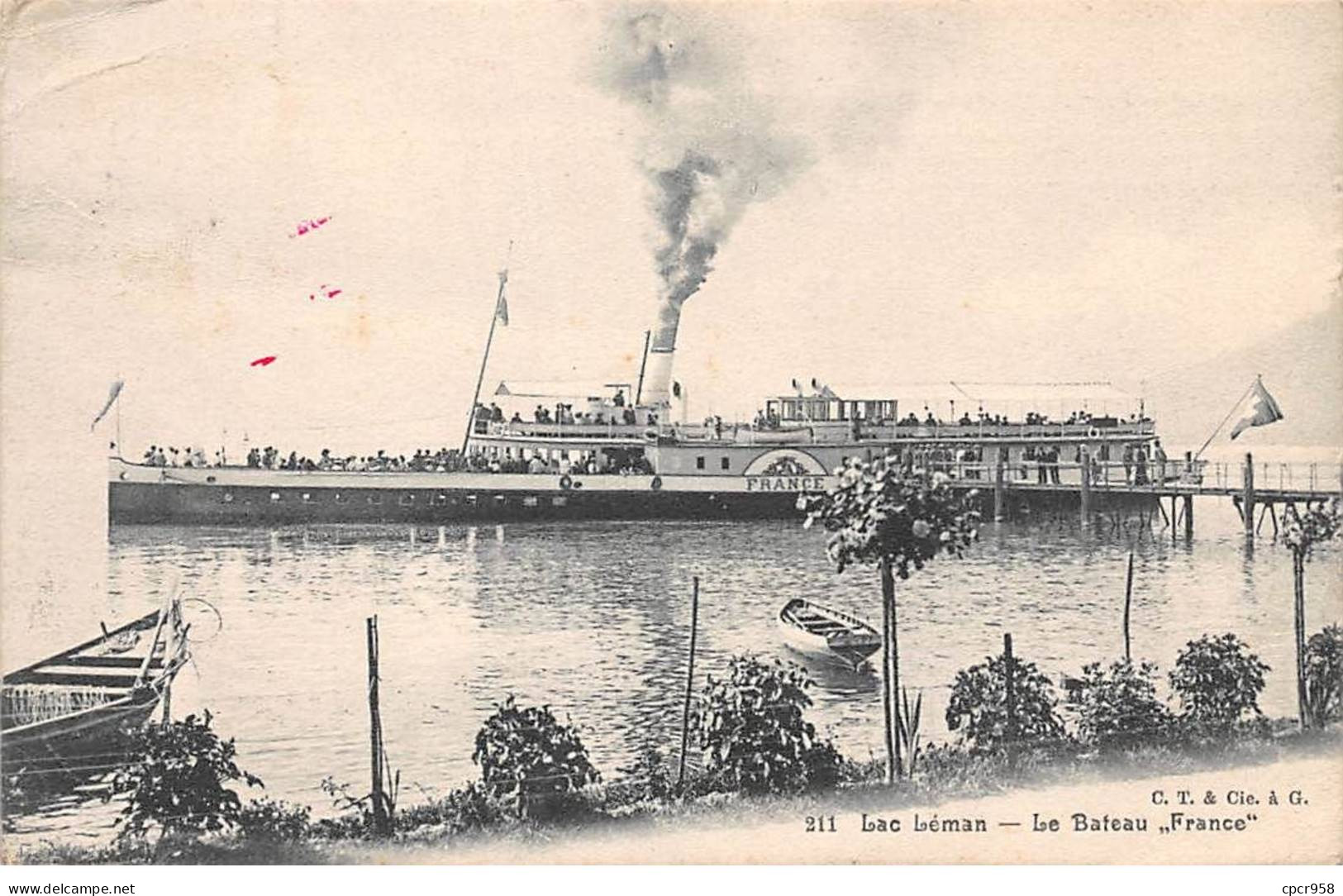 Bateaux - N°91689 - Ferries - Lac Léman - Le Bateau France - Fähren