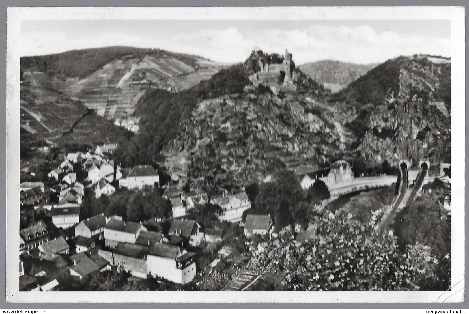 CPA CARTE POSTALE ALLEMAGNE GERMANY ALTENAHR BLICK AUF BURG UND TUNNEL 1953 - Sonstige & Ohne Zuordnung