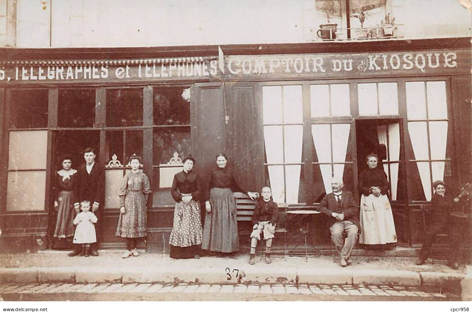 75 - N°91467 - PARIS - Café Comptoir Du Kiosque - Carte Photo à Localiser - Pubs, Hotels, Restaurants