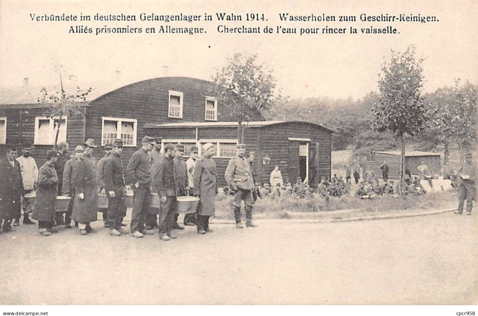 Militaire - N°91291 - Guerre 1914-18 - Alliées Prisonniers En Allemagne - Cherchant De L'eau Pour Rincer La Vaiselle - Weltkrieg 1914-18