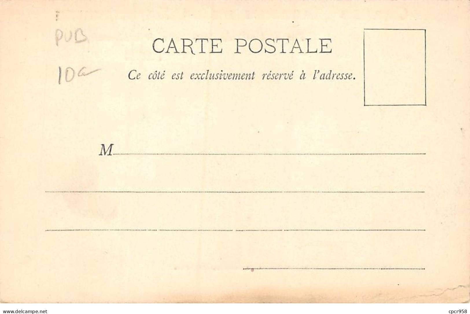Publicité - N°91264 - Exposition De 1900 - Pavillon Officiel De L'Algérie - Grands Magasins De La Samaritaine - Pubblicitari
