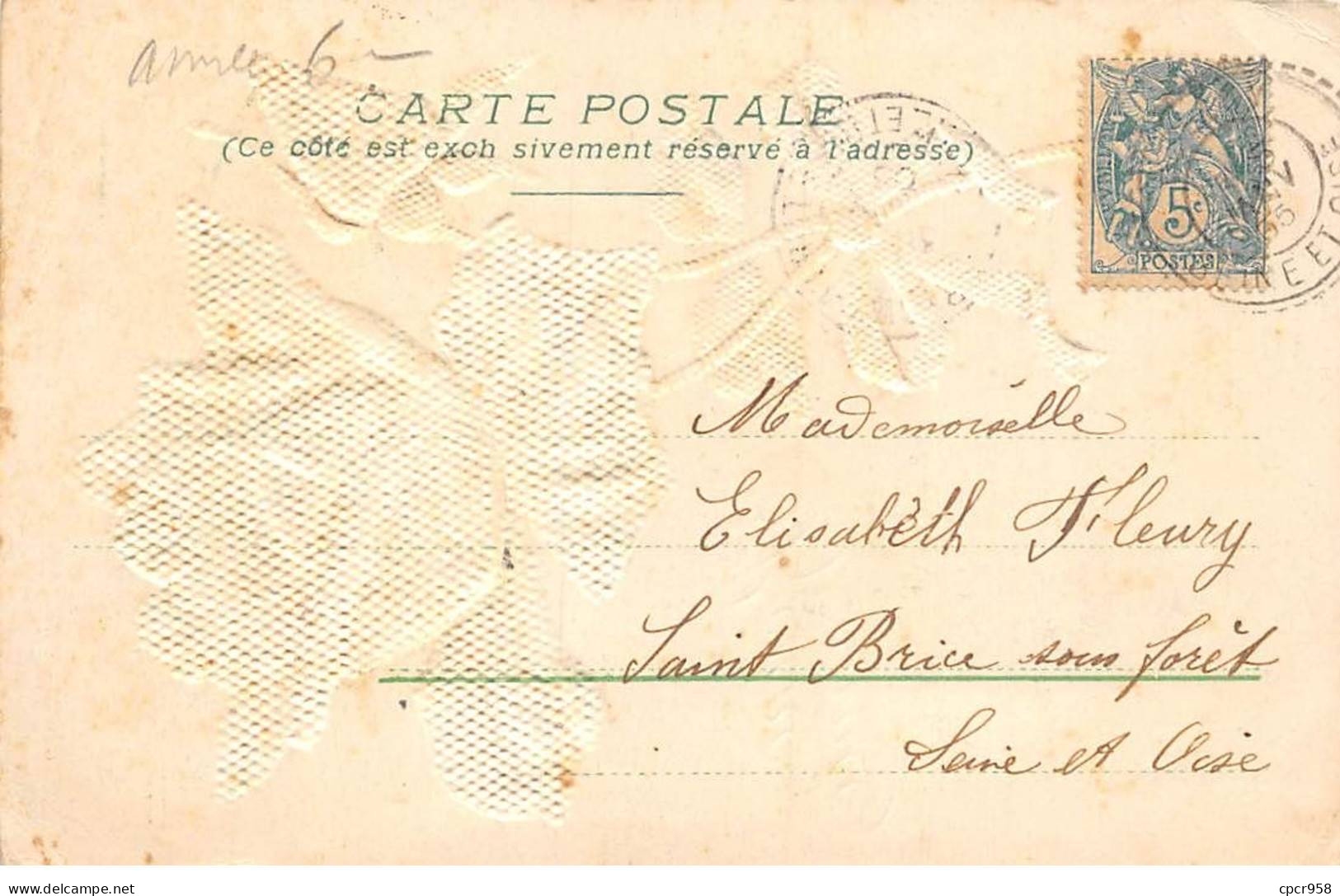 Nouvel An - N°91254 - Bonne Année - Belle Rose - Carte Gaufrée - Nouvel An