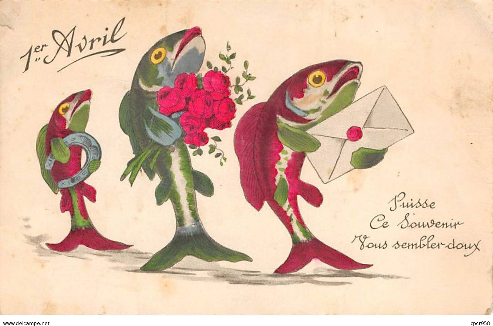 1er Avril - N°91238 - Puisse Ce Souvenir Vous Sembler Doux - Défilé De Poissons - 1er Avril - Poisson D'avril