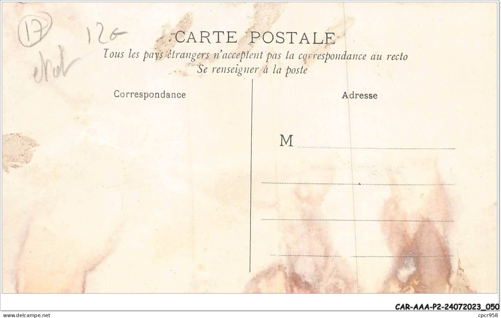 CAR-AAAP2-17-0106 - Canton De La Jarrie - SAINTE-SOULLE - La Poste - Carte Vendue En L'etat - Sonstige & Ohne Zuordnung