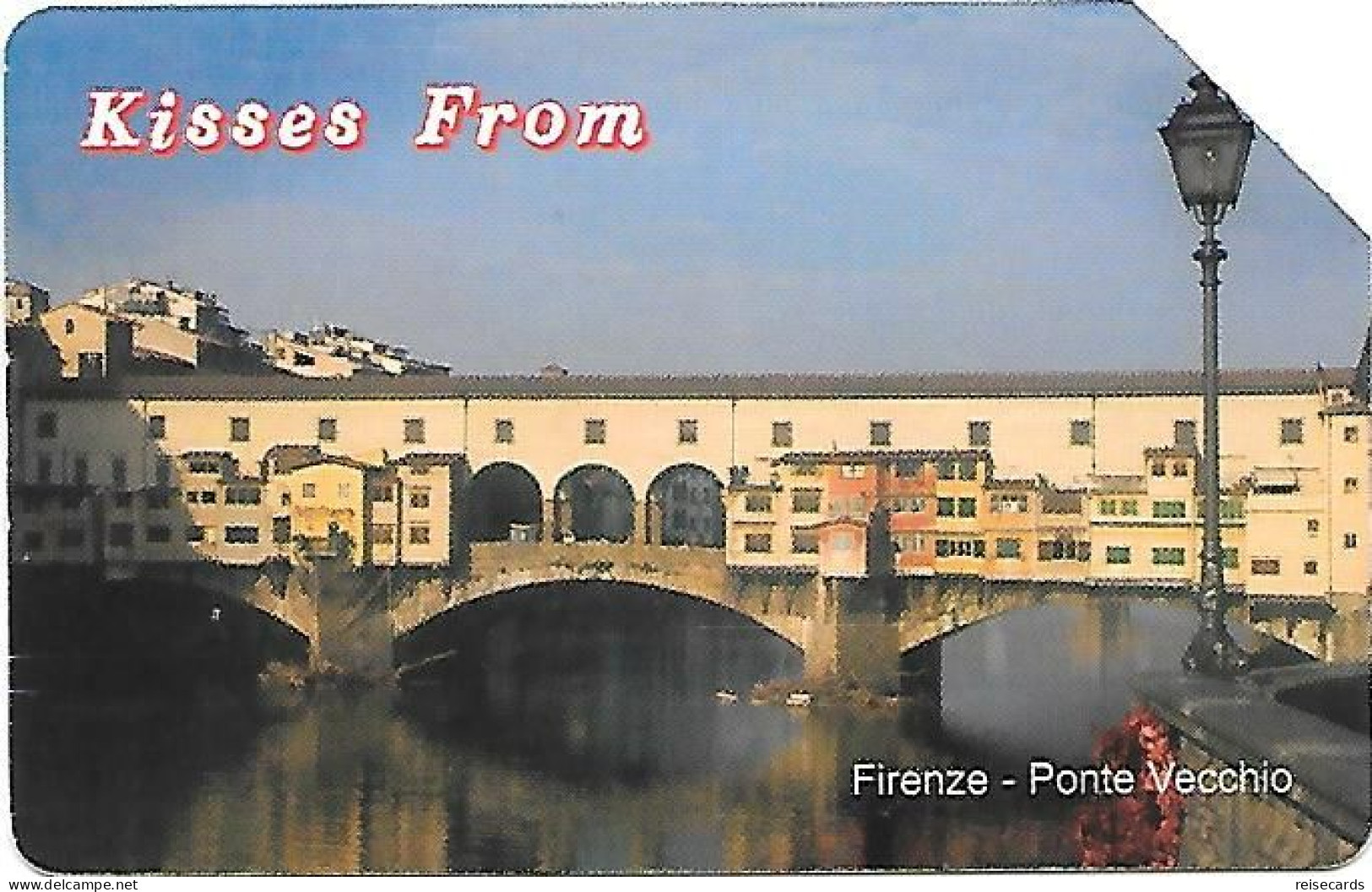 Italy: Telecom Italia Value € - Kisses From Firenze, Ponte Vecchio - Öff. Werbe-TK