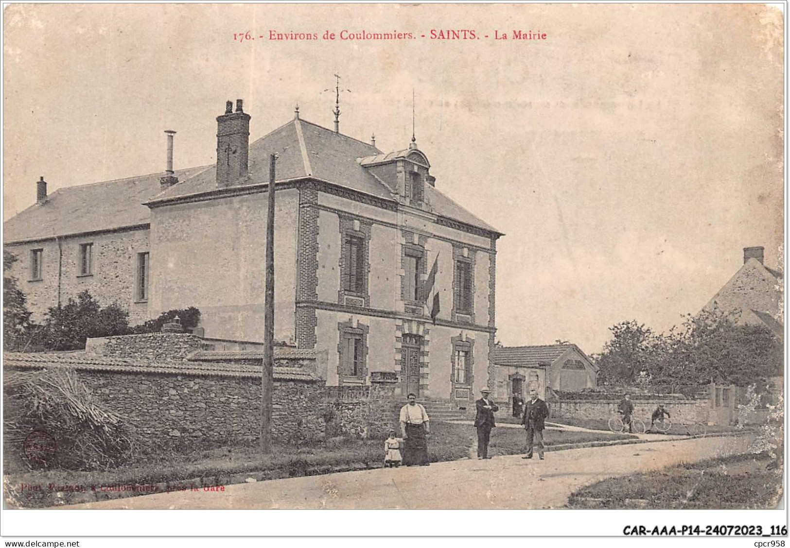 CAR-AAAP14-77-1068 - Env. De Coulommiers - SAINTS - La Mairie  - Coulommiers