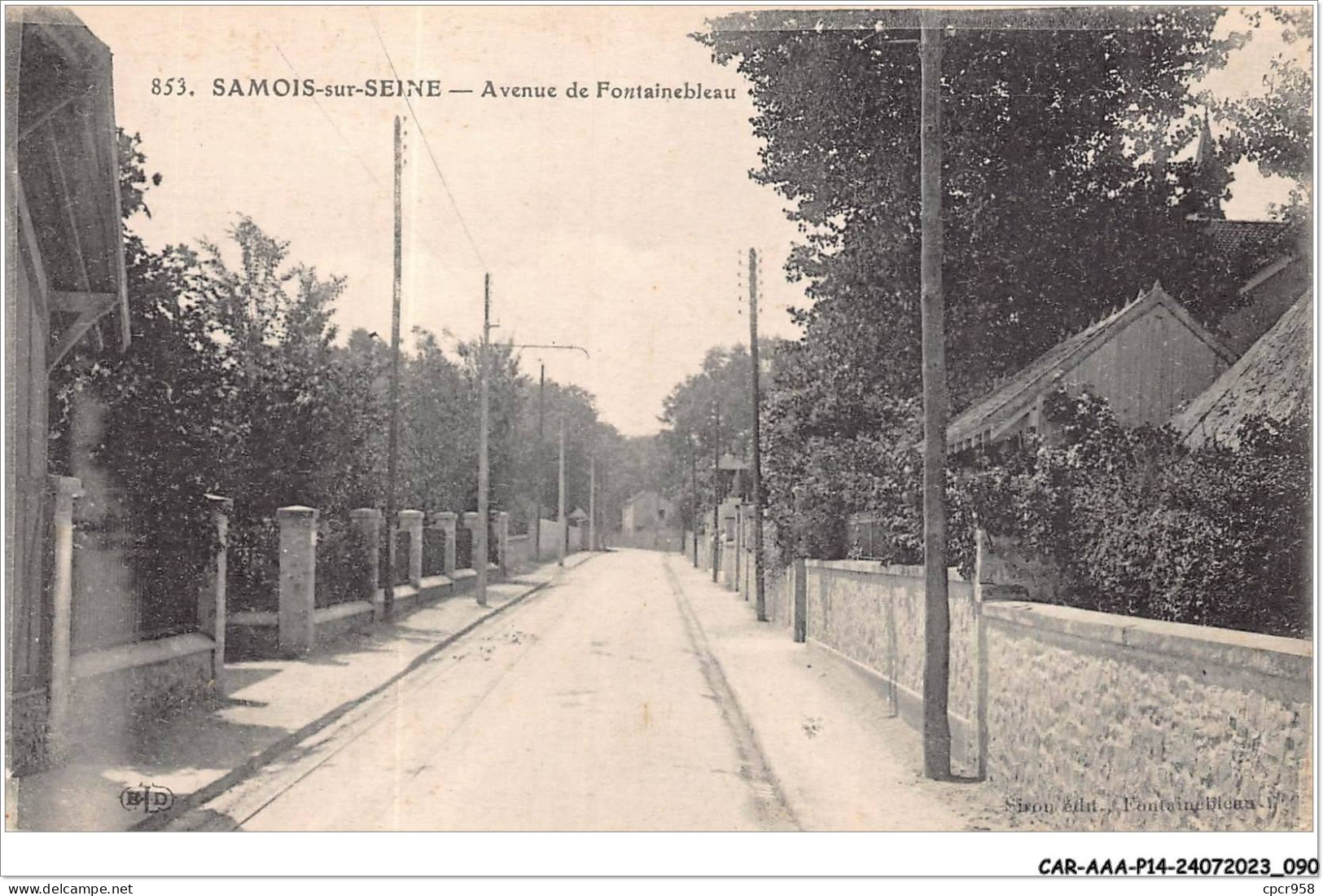 CAR-AAAP14-77-1055 - SAMOIE SUR SEINE - Avenue De Fontainebleau - Samois