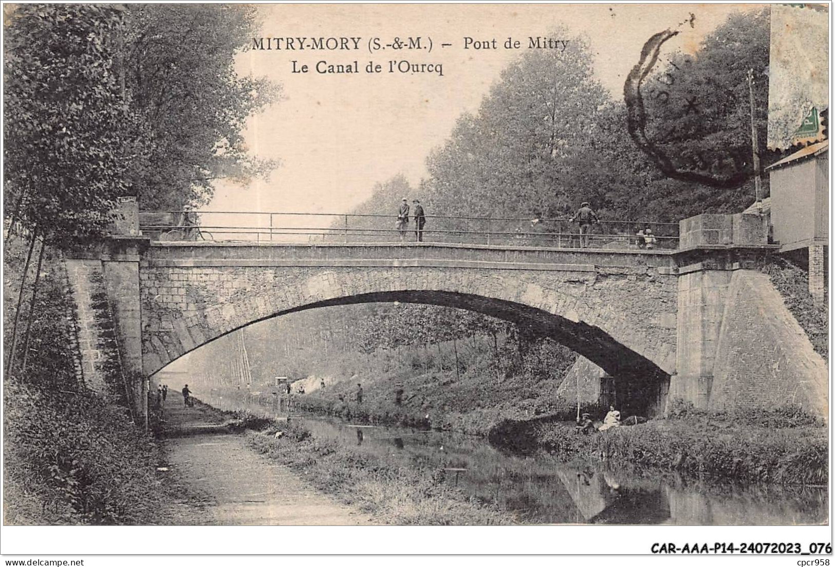 CAR-AAAP14-77-1048 -  MITRY-MORY - Pont De Mitry - Le Canal De L'Ourcq - Mitry Mory