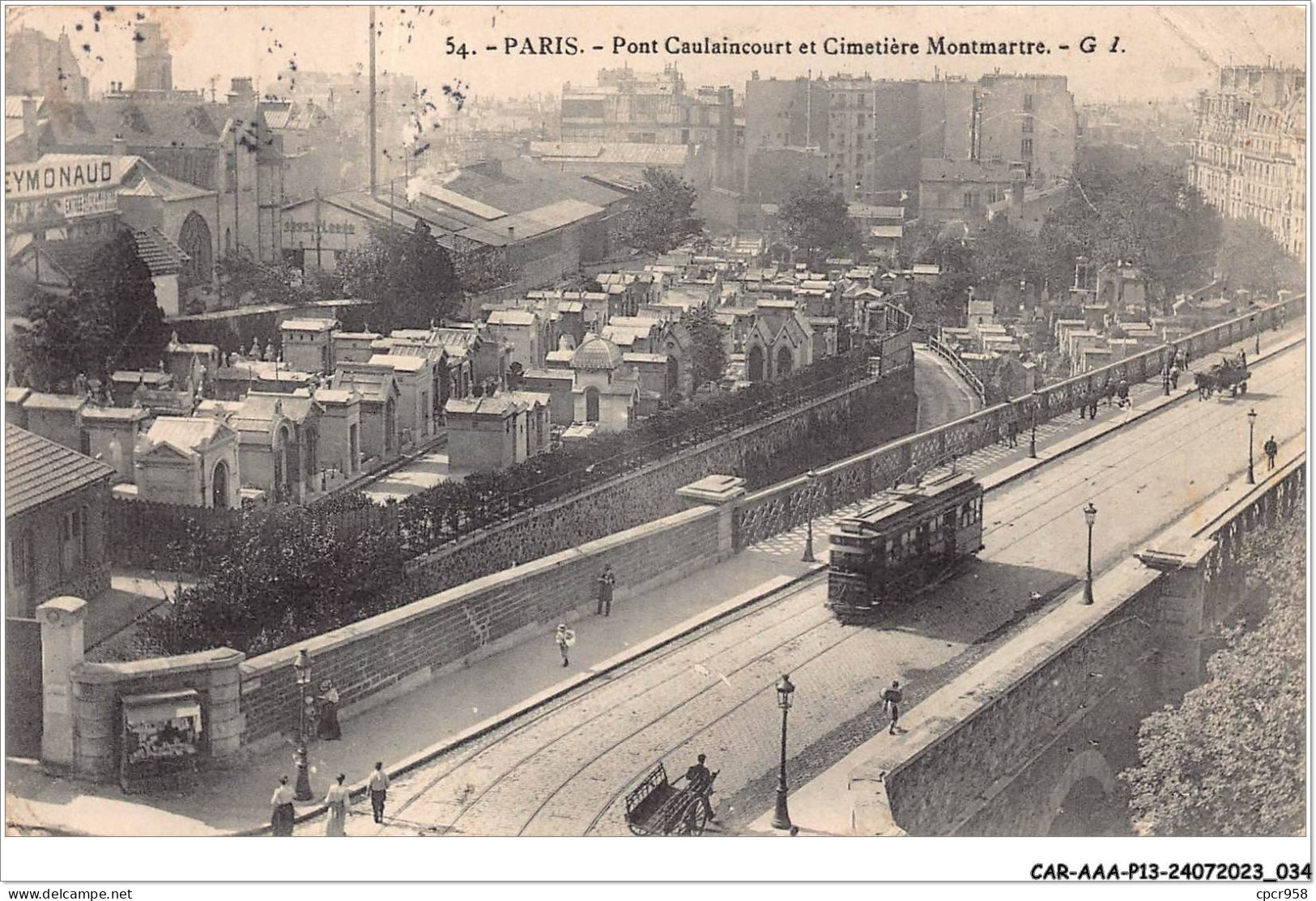 CAR-AAAP13-75-0953 - PARIS XVIII - Pont Caulaincourt Et Cimetiere Montmartre - Carte Vendue En L'etat - Ponti