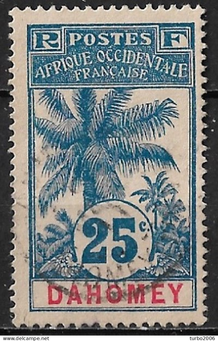 Dahomey 1906-1907 25 C Bleu Sur Chamois Yvert 24 - Gebraucht
