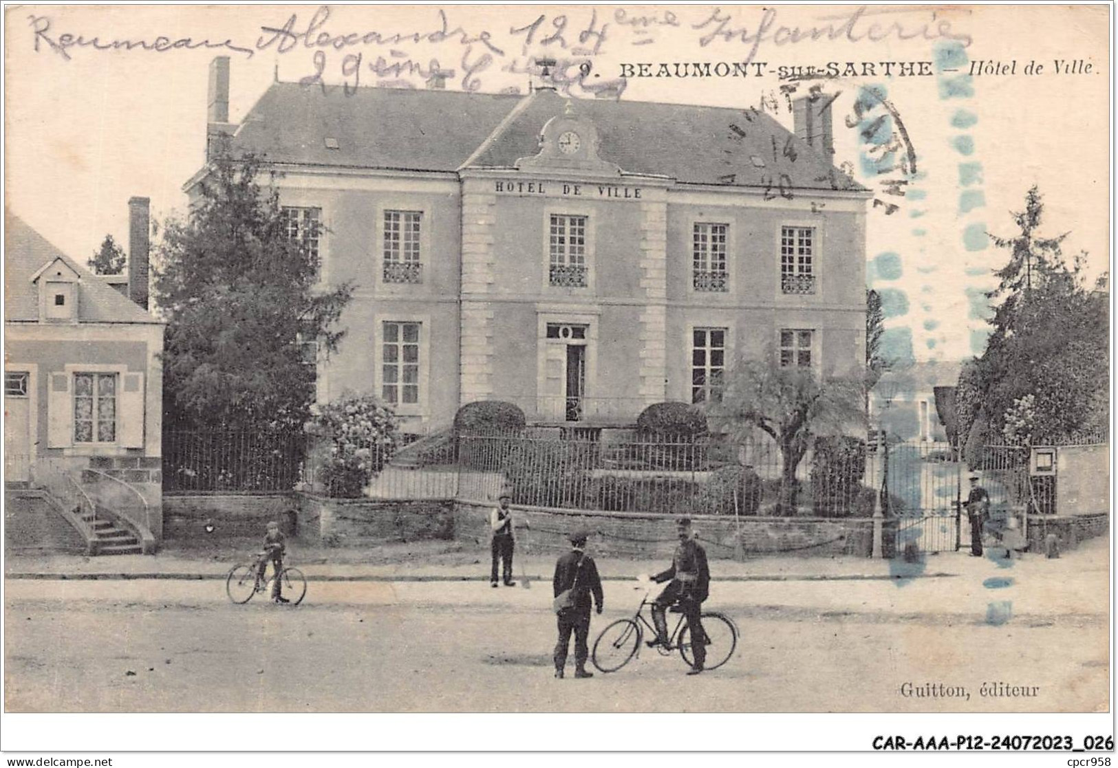 CAR-AAAP12-72-0874 - BEAUMONT-SUR-SARTHE - Hotel De Ville  - Beaumont Sur Sarthe