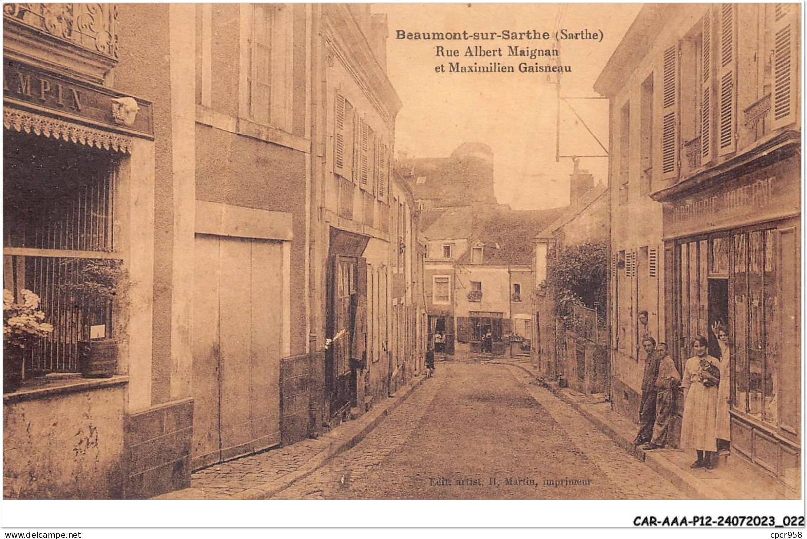 CAR-AAAP12-72-0872 - BEAUMONT-SUR-SARTHE - Rue Albert Maignan Et Maximilien Gaisneau  - Beaumont Sur Sarthe