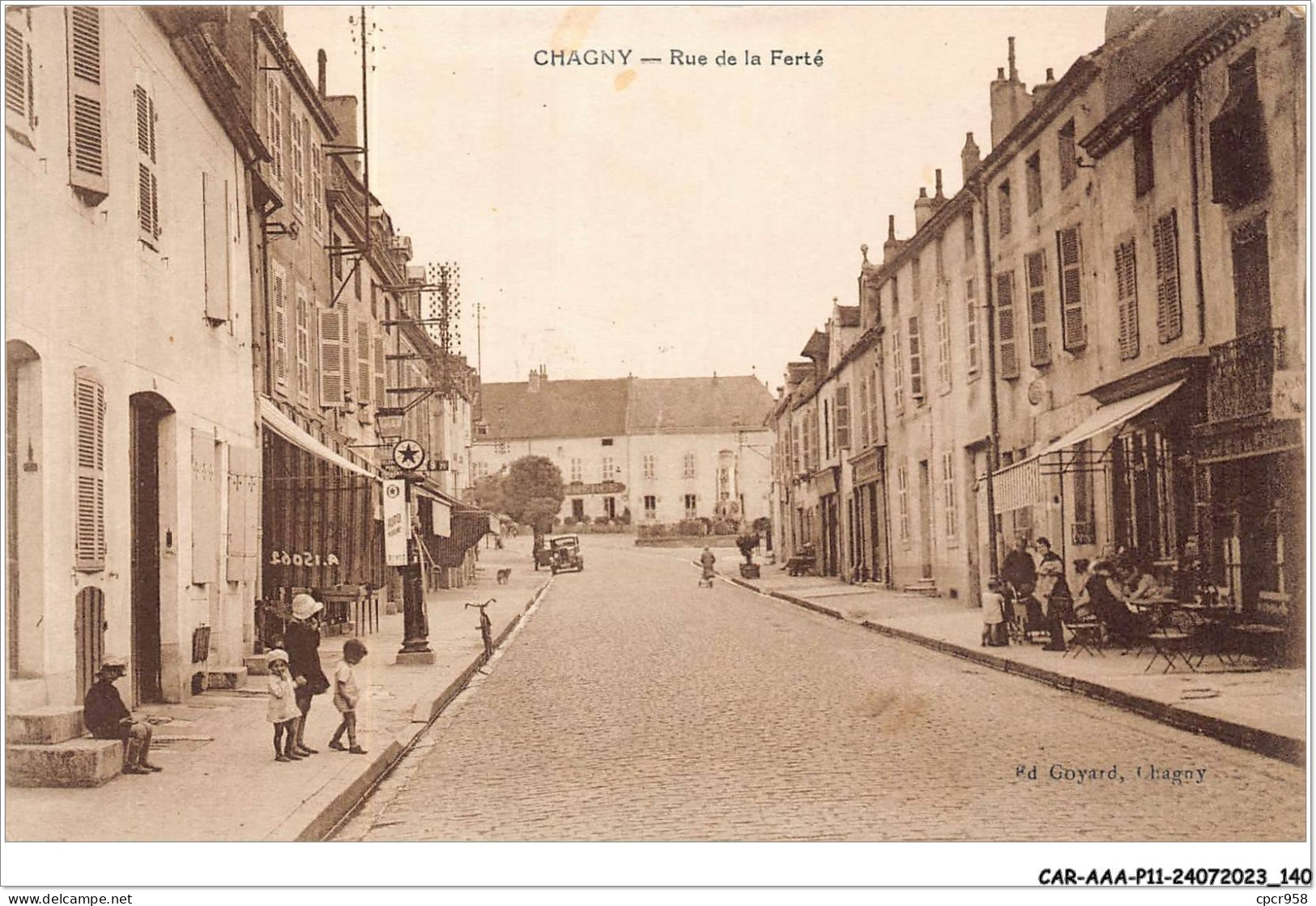 CAR-AAAP11-71-0846 - CHAGNY - Rue De La Ferté - Pompe A Essence, Cafe - Chagny