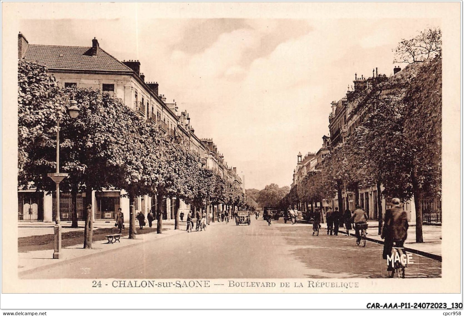 CAR-AAAP11-71-0841 - CHALON-SUR-SAONE - Boulevard De La Republique - Chalon Sur Saone