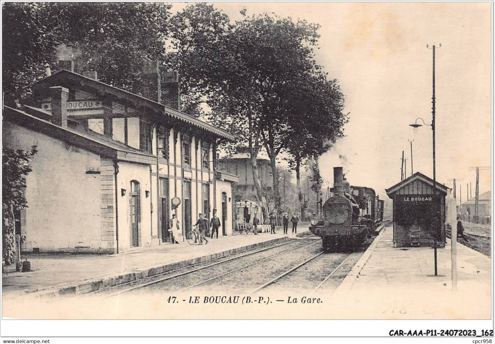 CAR-AAAP11-64-0857 - LE BOUCAU - La Gare - Train - Boucau