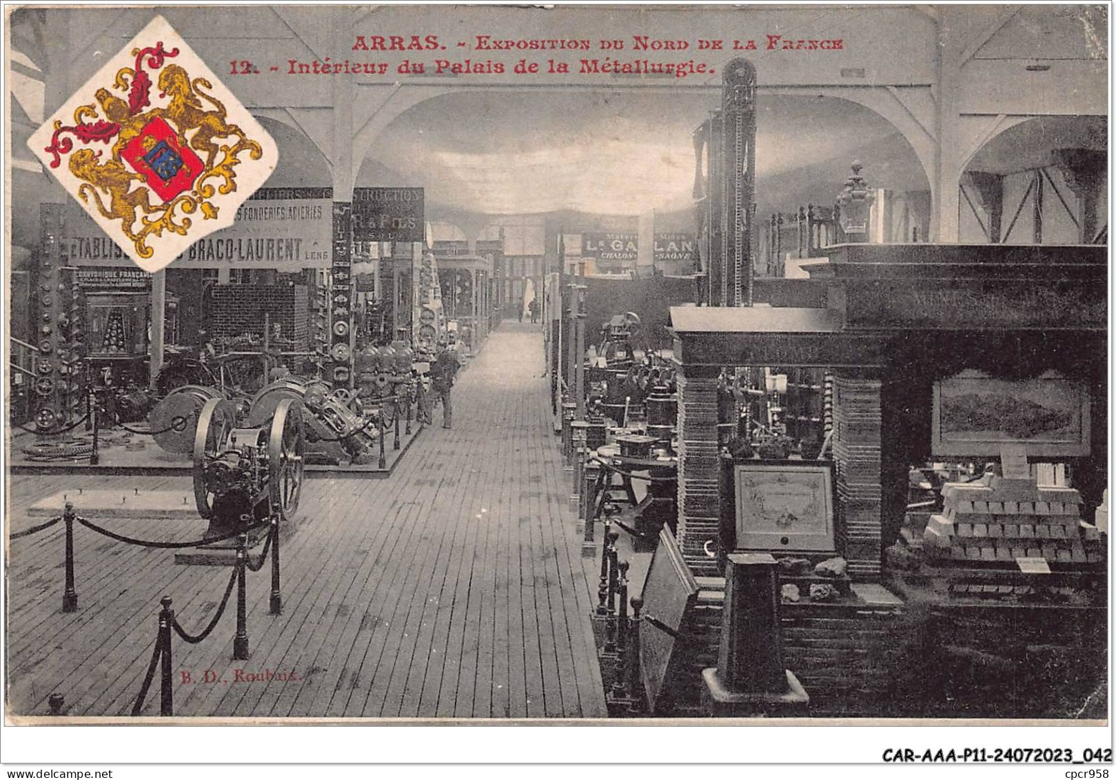 CAR-AAAP11-62-0797 - ARRAS - Exposition Du Nord De La France - Interieur Du Palais De La Métallurgie - Arras