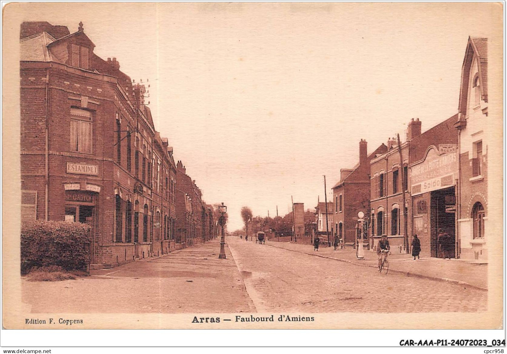 CAR-AAAP11-62-0793 - ARRAS - Faubourg D'Amiens - Estaminet - Arras