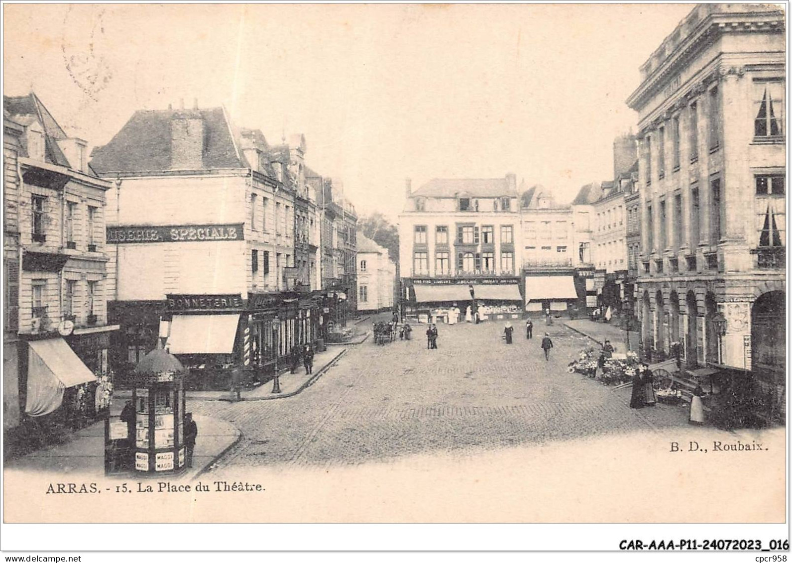 CAR-AAAP11-62-0784 - ARRAS - La Place Du Théâtre - Bonneterie - Arras