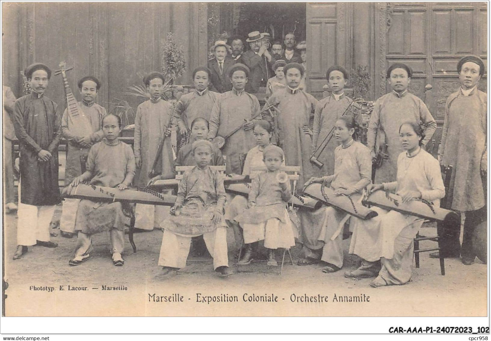 CAR-AAAP1-13-0052 - MARSEILLE - Exposition Coloniale - Orchestre Annamite - Kolonialausstellungen 1906 - 1922