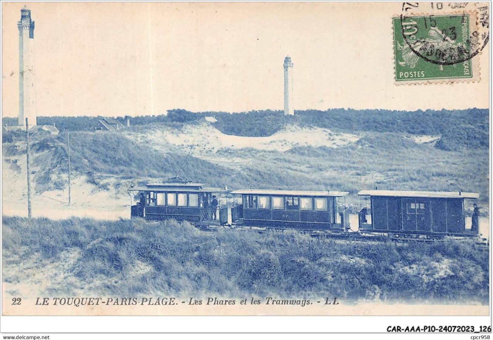 CAR-AAAP10-62-0751 - LE TOUQUET-PARIS-PLAGE - Les Phares Et Les Tramways - Le Touquet