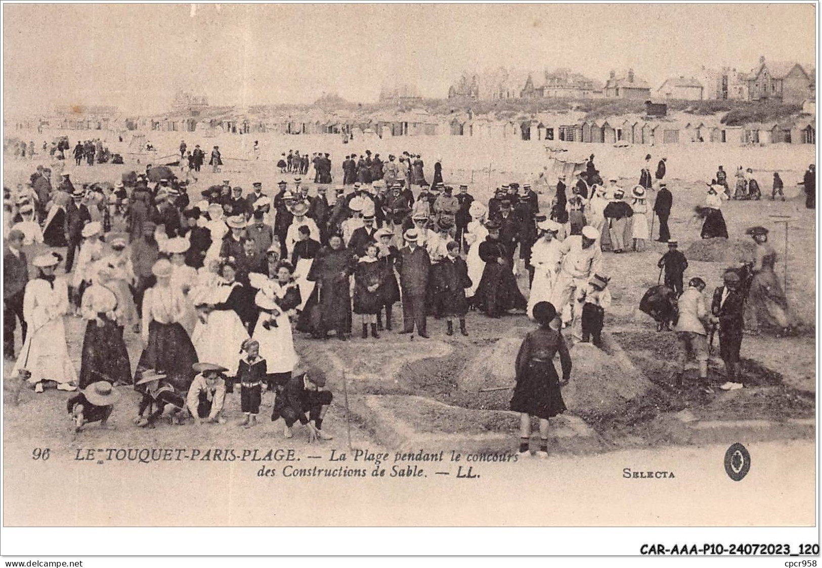 CAR-AAAP10-62-0748 - LE TOUQUET-PARIS-PLAGE - La Plage Pendant Le Concours Des Constructions De Sable - Le Touquet