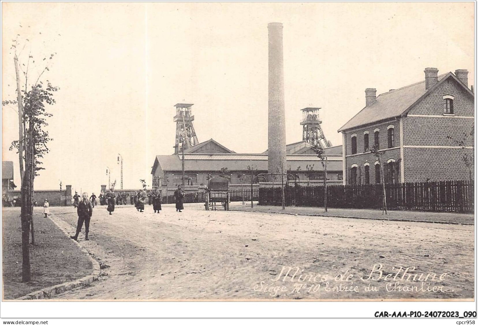 CAR-AAAP10-62-0733 - MINES-DE-BETHUNE - Siège N 10 Entrée Du Chantier - Bethune