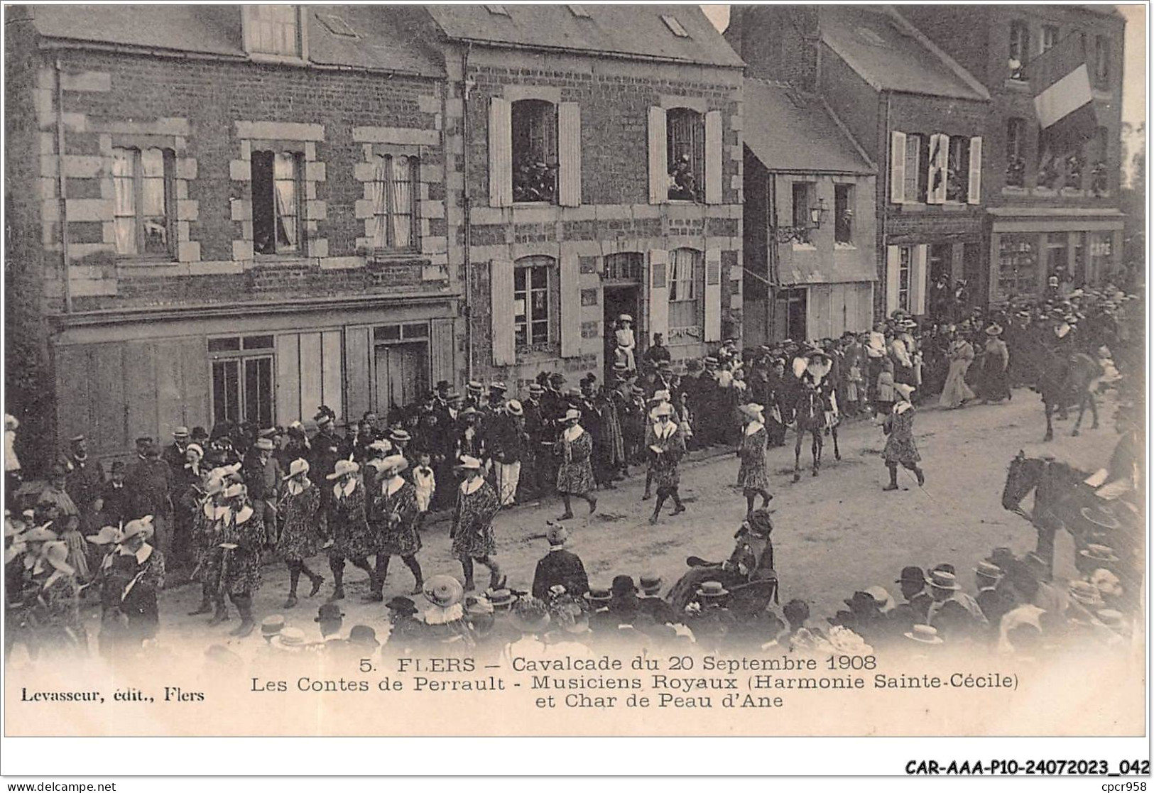 CAR-AAAP10-61-0709 - FLERS - Cavalcade 1908 - Les Contes De Perrault - Musiciens Royaux - Flers