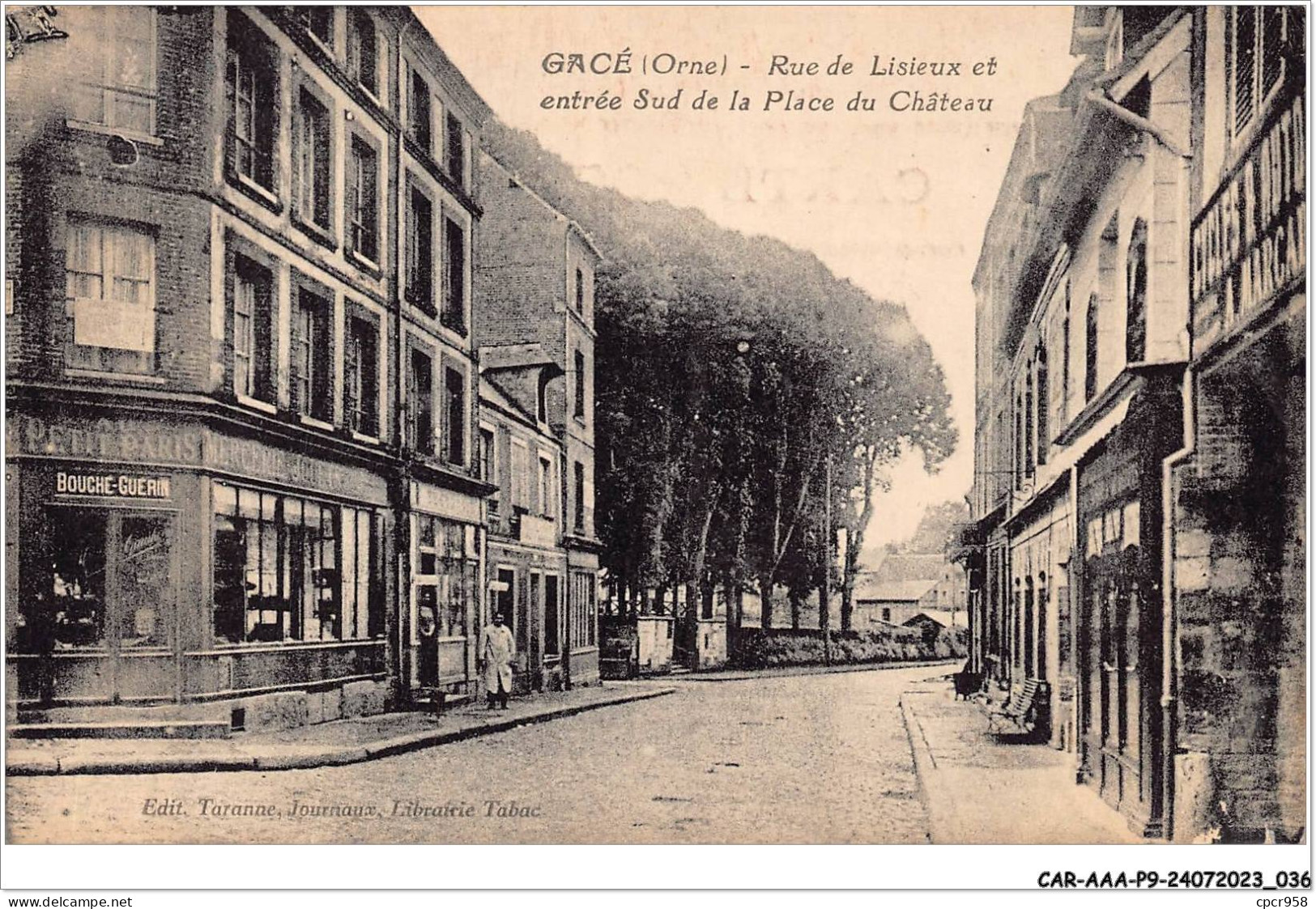 CAR-AAAP9-61-0626 - GACE - Rue De Lisieux Et Entrée Sud De La Place Du Château - Gace