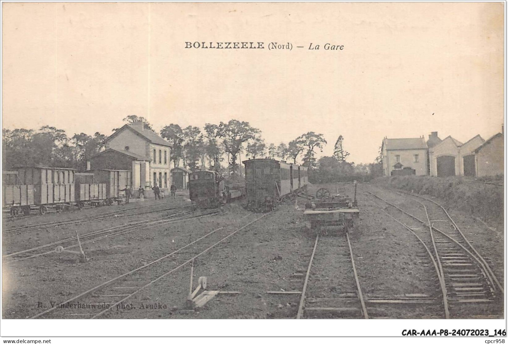 CAR-AAAP8-59-0605 - BOLLEZEELE - La Gare - Train - Dunkerque