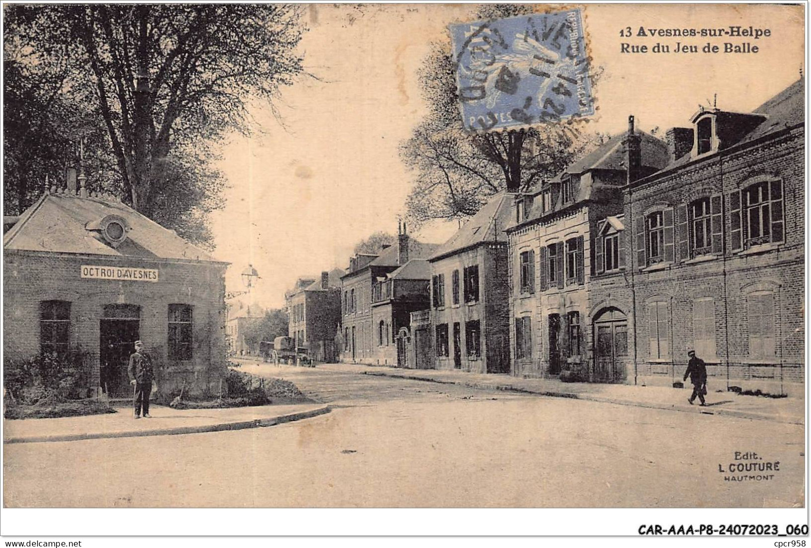 CAR-AAAP8-59-0562 - AVESNES SUR HELPE - Rue Du Jeu De Balle - Octroi D'Avesnes - Avesnes Sur Helpe