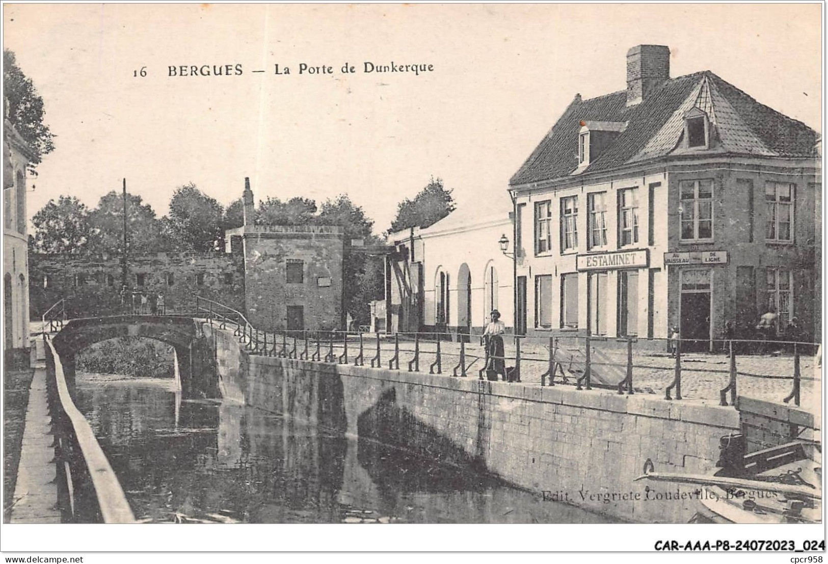 CAR-AAAP8-59-0544 - BERGUES - La Porte De Dunkerque - Estaminet - Bergues