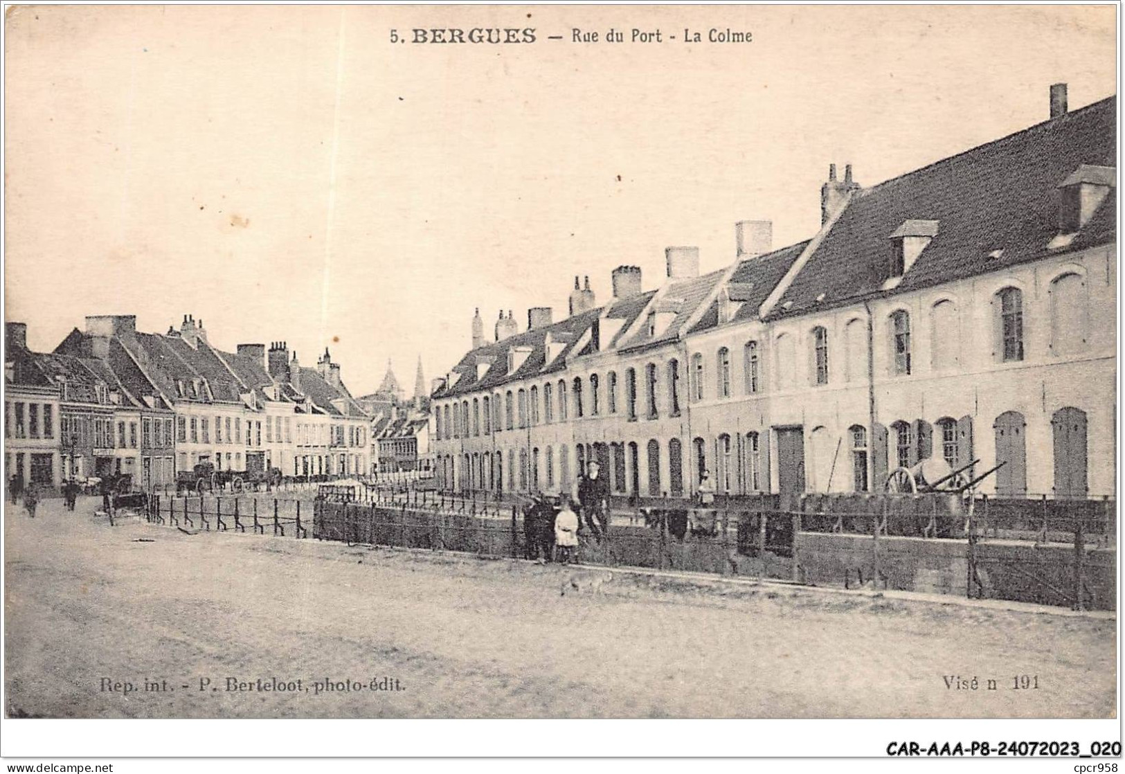 CAR-AAAP8-59-0542 - BERGUES - Rue Du Port - La Colme - Bergues