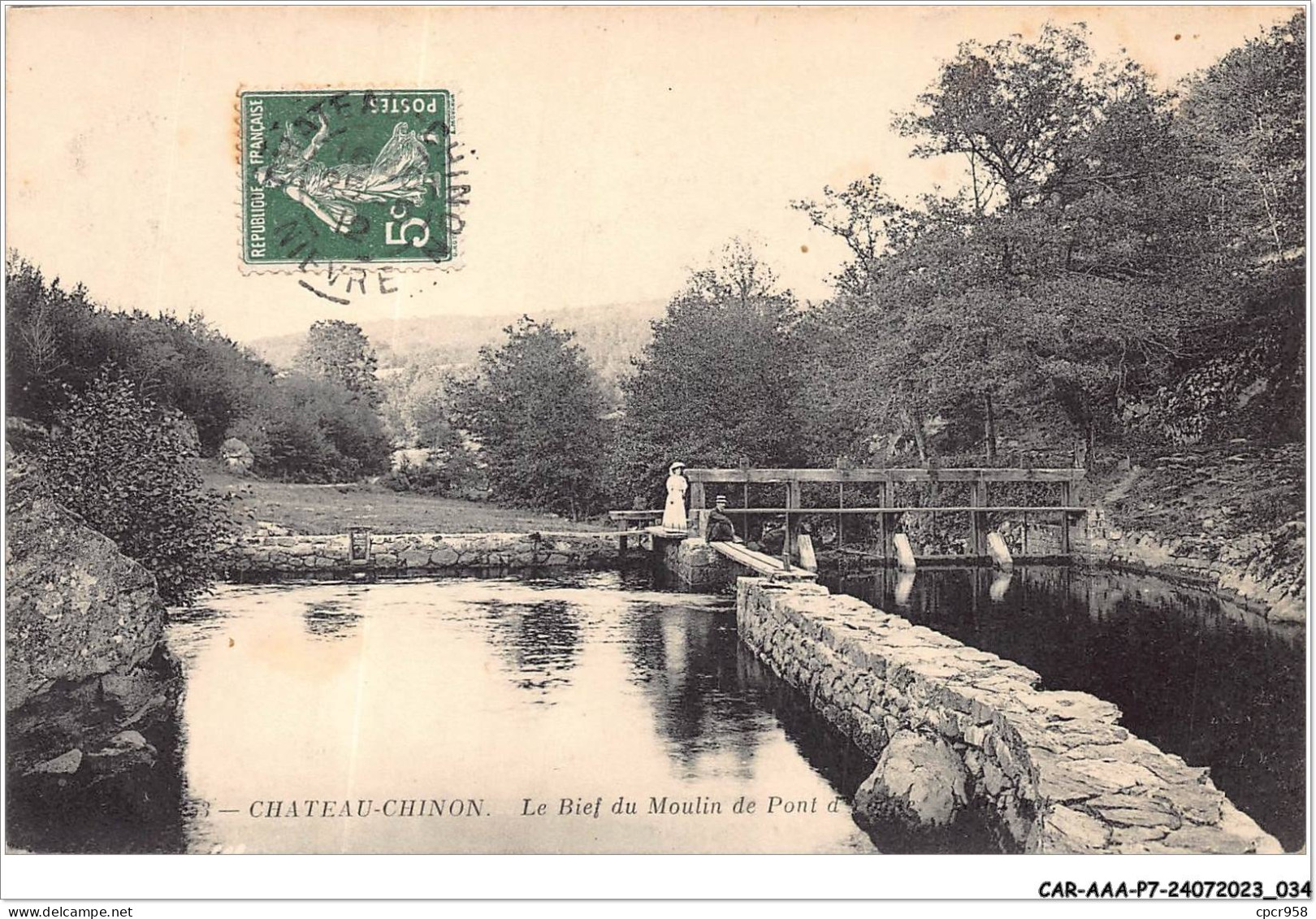 CAR-AAAP7-58-0471 - CHATEAU CHINON  - Bief Du Moulin Sur Le Pont - Chateau Chinon