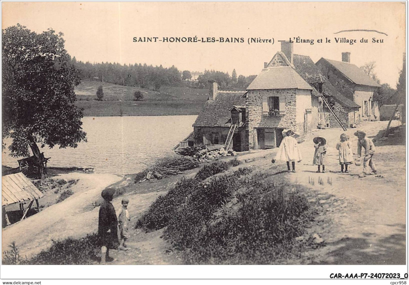 CAR-AAAP7-58-0454 - SAINT HONORE LES BAINS - L'Etang Et Le Village Du Seu - Saint-Honoré-les-Bains