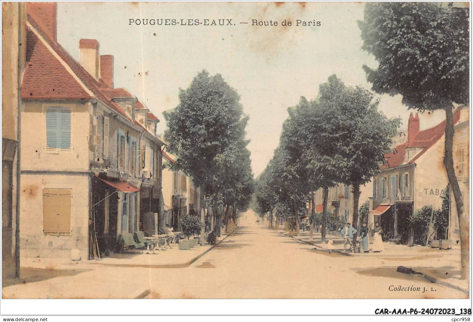 CAR-AAAP6-58-0450 - POUGUES LES EAUX - Route De Paris  - Pougues Les Eaux