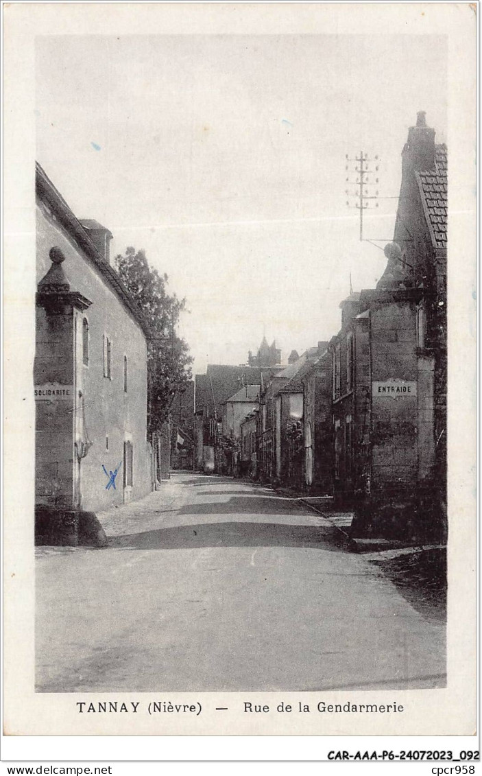 CAR-AAAP6-58-0427 - TANNAY - Rue De La Gendarmerie - Tannay