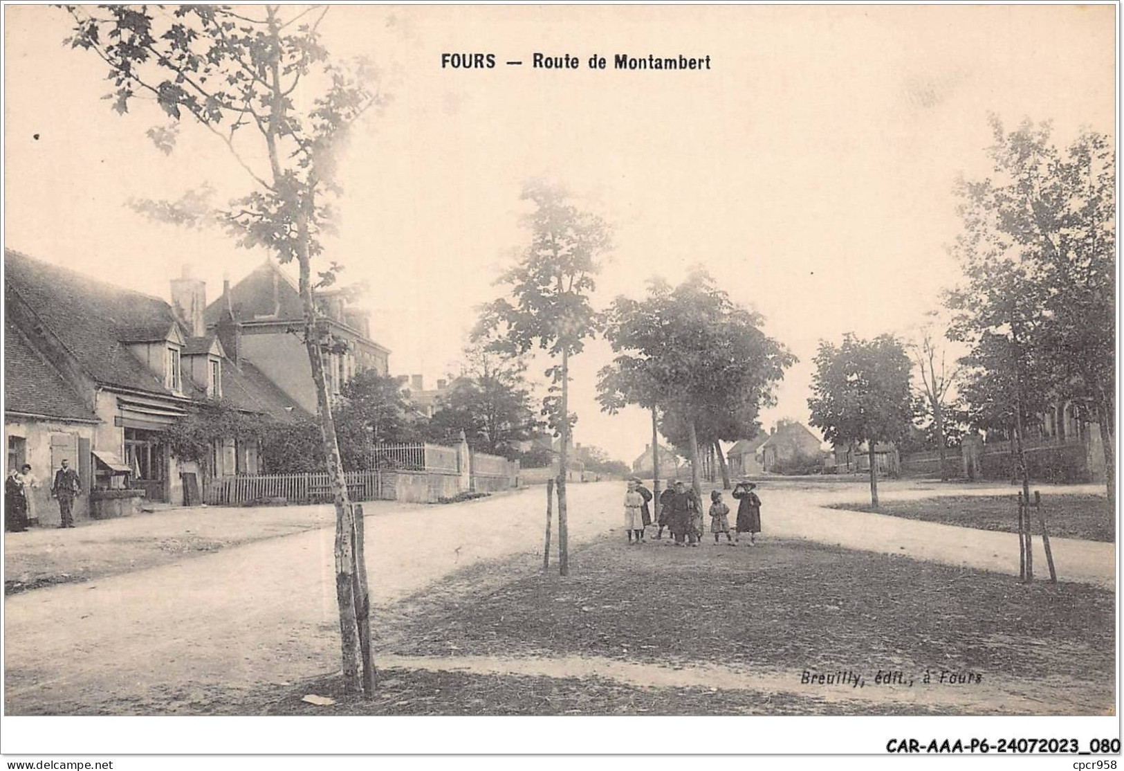CAR-AAAP6-58-0421 - FOURS - Route Du Montambert - Other & Unclassified