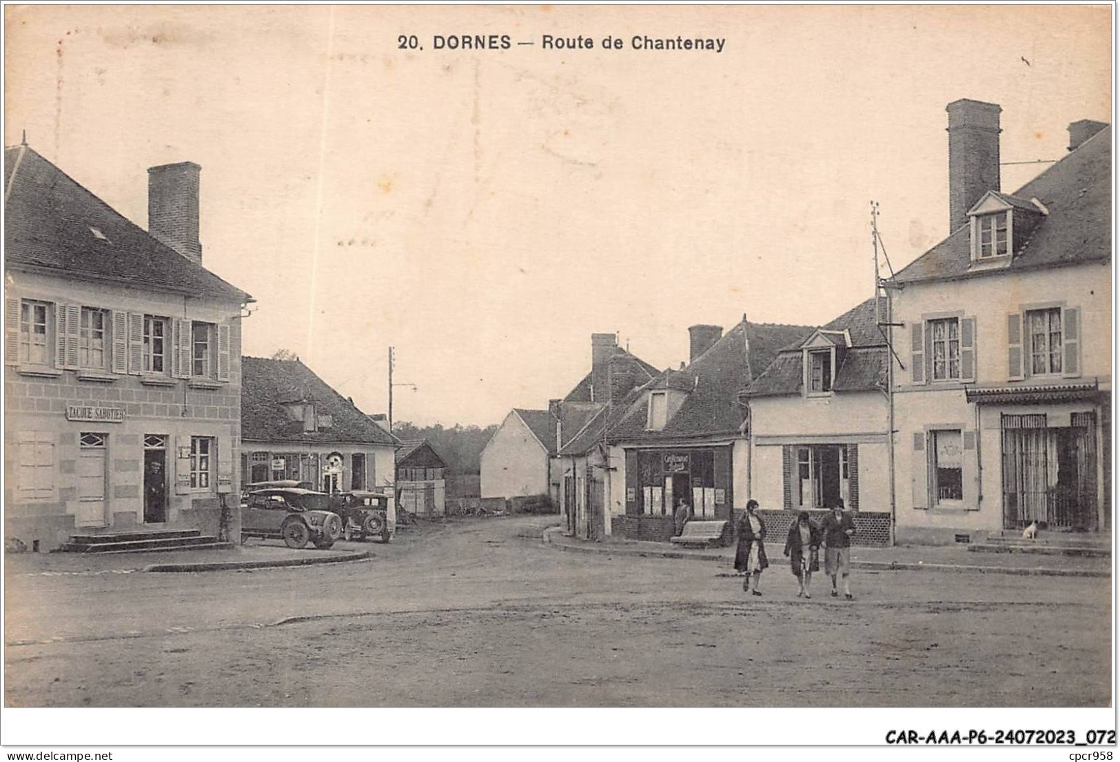 CAR-AAAP6-58-0417 - DORNES - Route De Chantenay - Autres & Non Classés