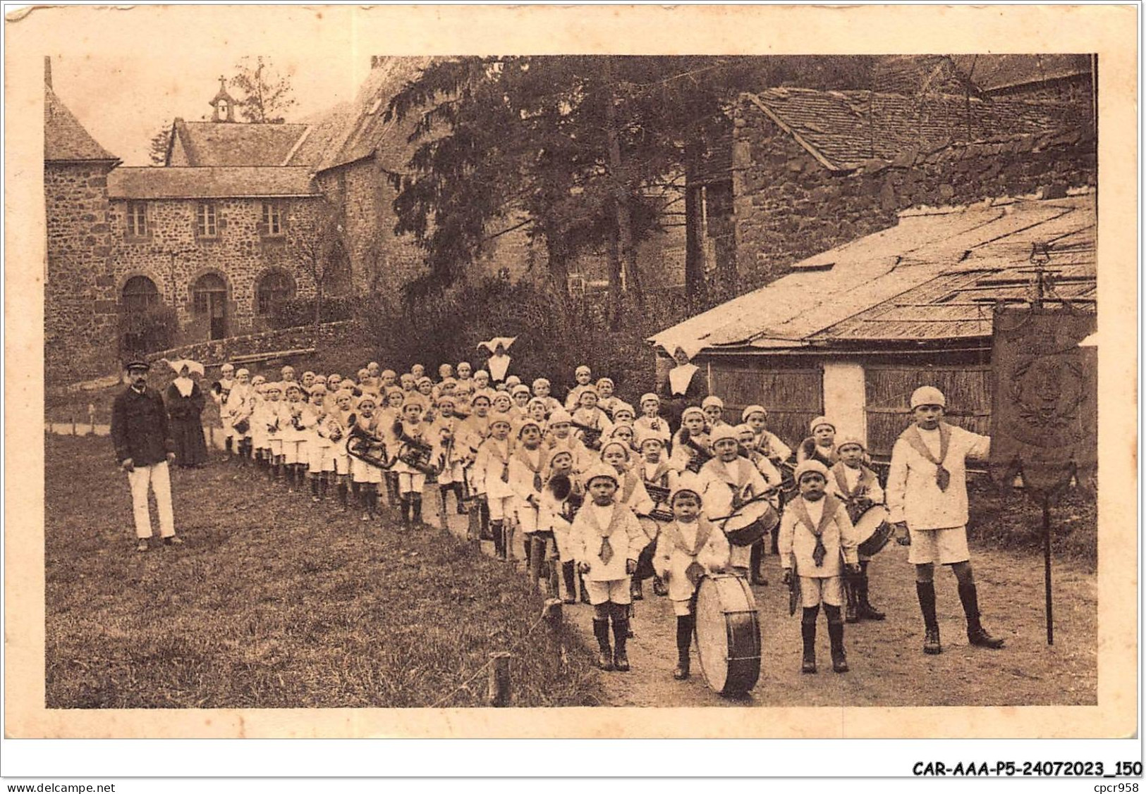 CAR-AAAP5-53-0380 - SAINT FRAIMBAULT De PRIERES - Defilé De La Fanfare Des Orphelins - Mayenne