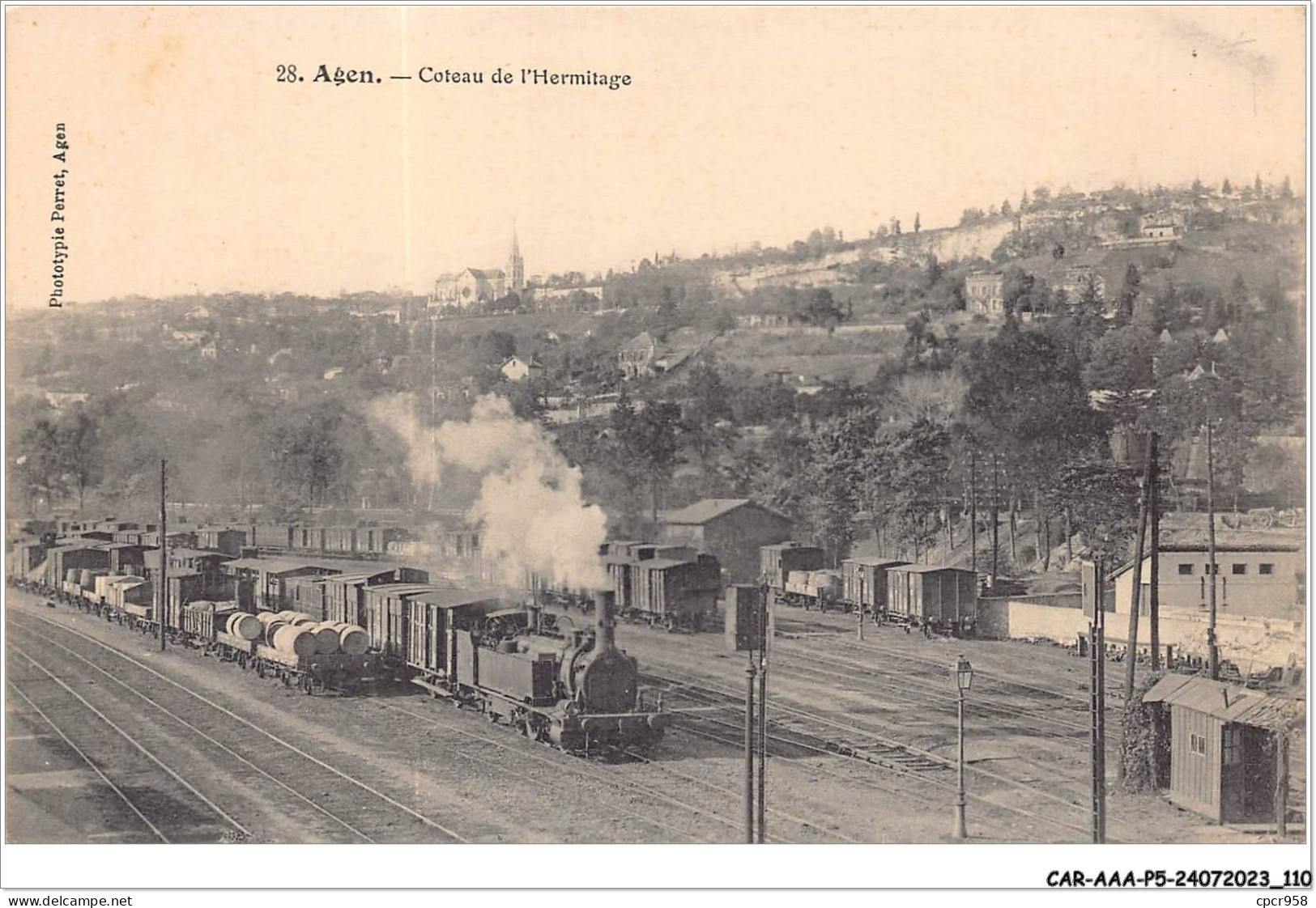 CAR-AAAP5-47-0360 - AGEN - Coteau De L'Hermitage - Train - Agen