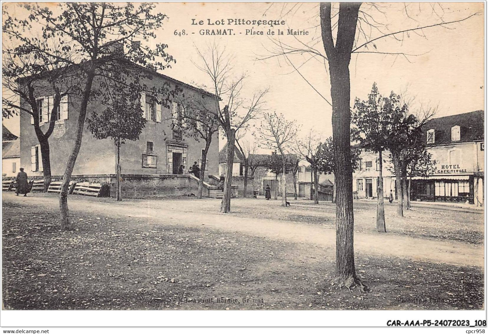 CAR-AAAP5-46-0359 - GRAMAT - Place De La Mairie - Hotel, Cafe - Gramat