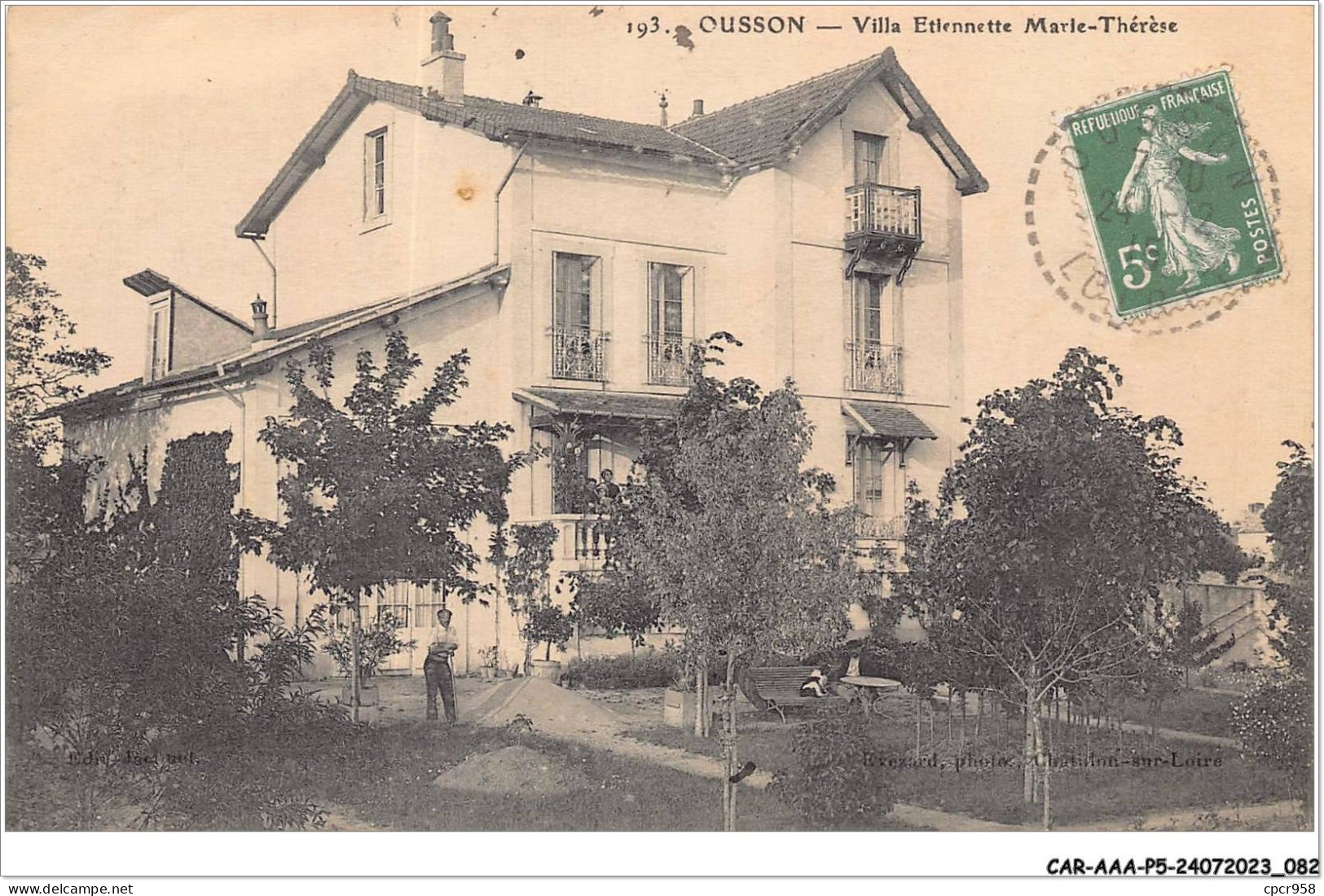 CAR-AAAP5-45-0346 - OUSSON - Villa Etienette Marle Thérese - Gien